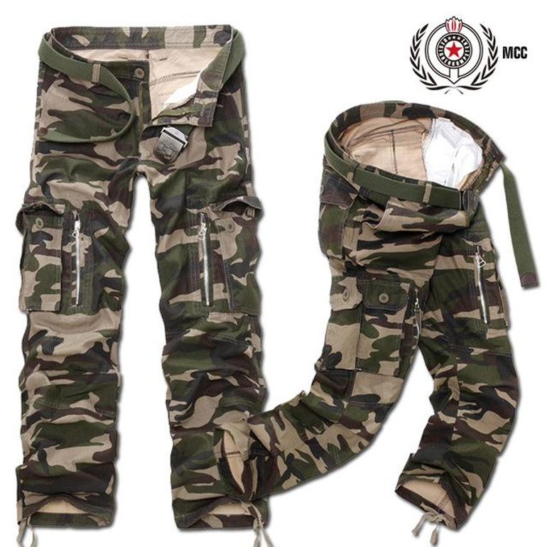 MISNIKI Good Quality Military Cargo Pants Men Hot Camouflage  Cotton Men Trousers  7 Colors