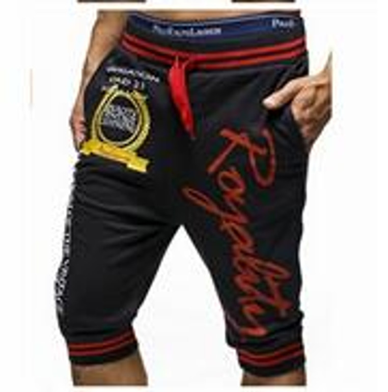 Free Shipping  Outdoors Joggers Men 2016 New Fashion Letter Print Harem Pants Calf-Length Pants Men Trousers Sportswear