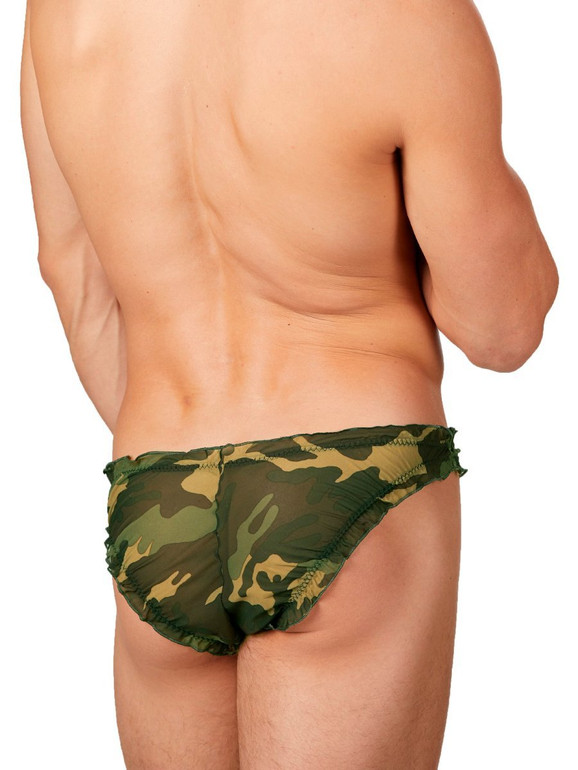Camo Corkscrew Brief