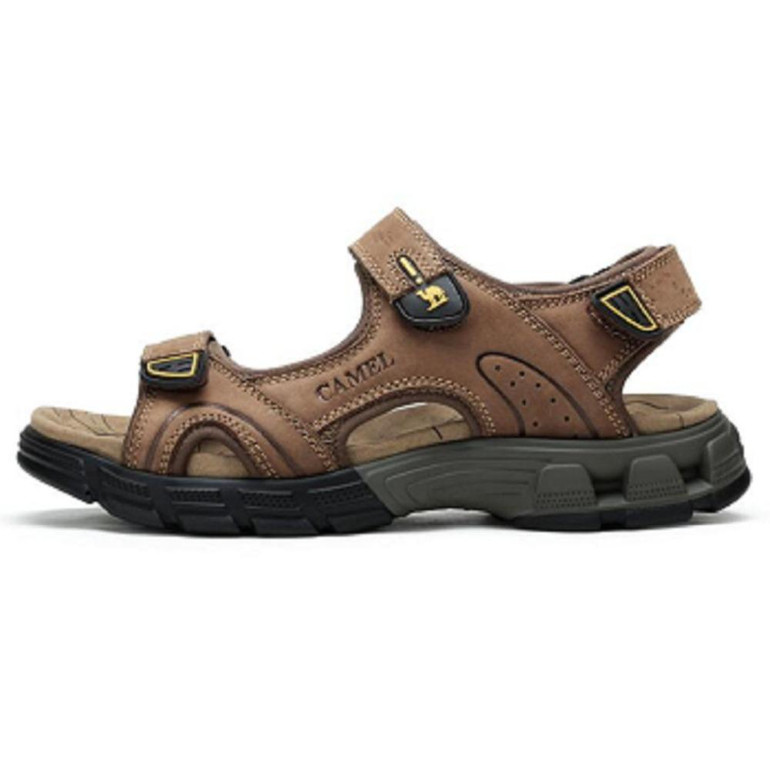 Camel Sandals Male Summer 2016 Cattle leather Sandals Wear-resistant Beach Breathable Leisure Men's Sandals A622307277