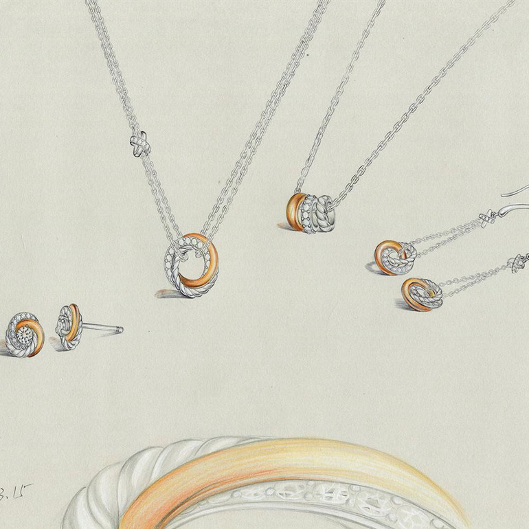 SA SILVERAGE 925 Sterling Silver Jewelry Sets Necklaces Pendants Drop Dangle Earrings for Women Fine Jewelry Rose Gold Color Hot