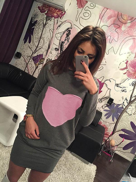 S-XL Pocket Design Winter Dress Women's Bodycon Print Dresses Lady Sexy Long Sleeve Dress Black Friday Office Vestidos