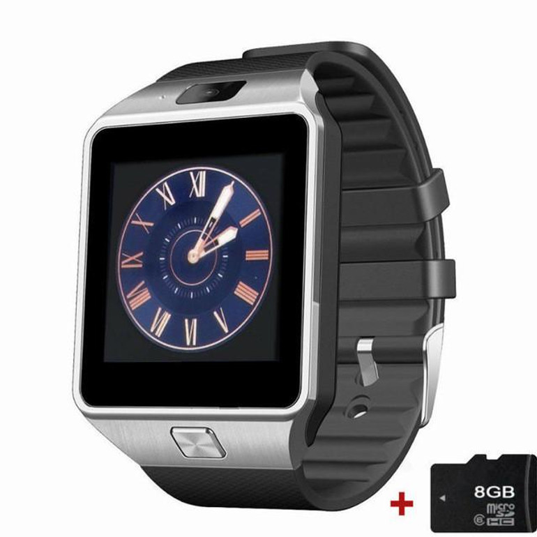 2017 New Fashion DZ09 Smart Watch with Camera Sim Card Slot Passometer Sleep Tracker Smart Anti-lost Sedentary Reminder PK GT08
