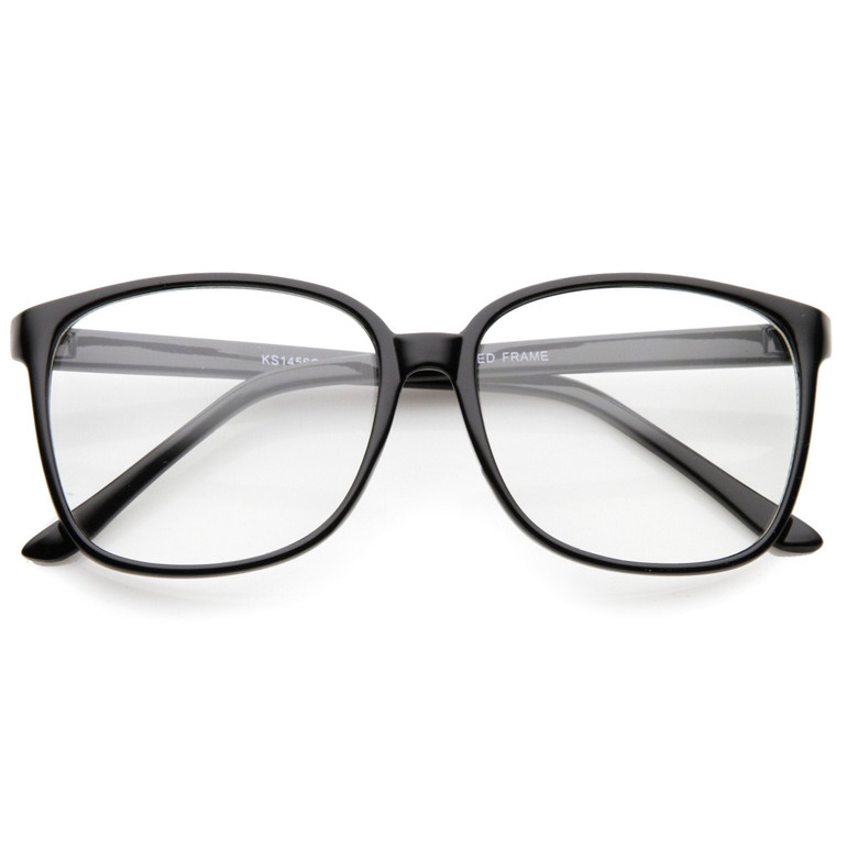 Casual Square Thin Frame Indie Clear Lens Glasses A041