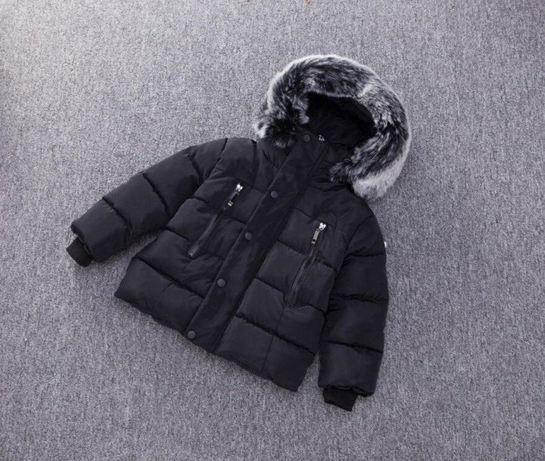 2017 Fashion Children's duck down Outerwear&amp;Coats Winter long model warm Boys Down jackets fur coats Warm baby boy down jacket