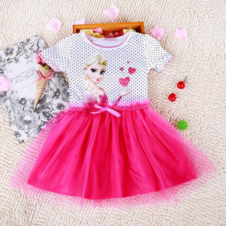 2017 Brand Kids Baby Girls Princess Dress Elsa's and Anna's girl dresses princess elsa anna patterns dress Girls party dress