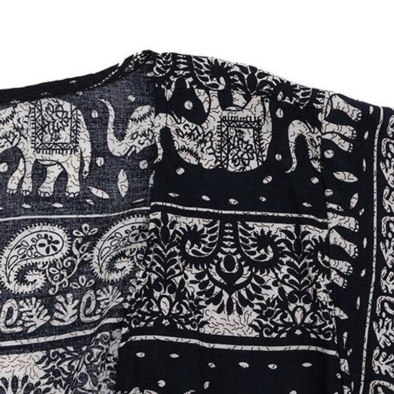 2016 New Women Fashion Boho Kimono Summer Loose Floral Printed Blouse Top