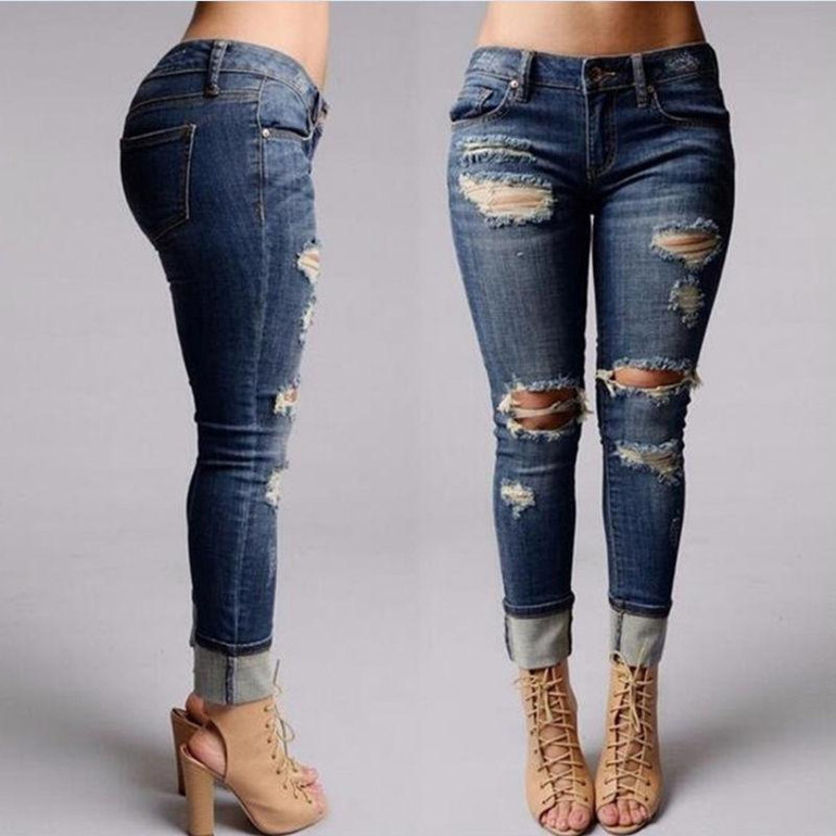 2016 New Fashion Autumn Winter Style Women Jeans Ripped Holes Harem Pants Jeans Slim Vintage Boyfriend Jeans For Women S/M/L/XL 2016 New Fashion Autumn Winter Style Women Jeans Ripped Holes Harem Pants Jeans Slim Vintage Boyfriend Jeans For Women S/M/L/XL
