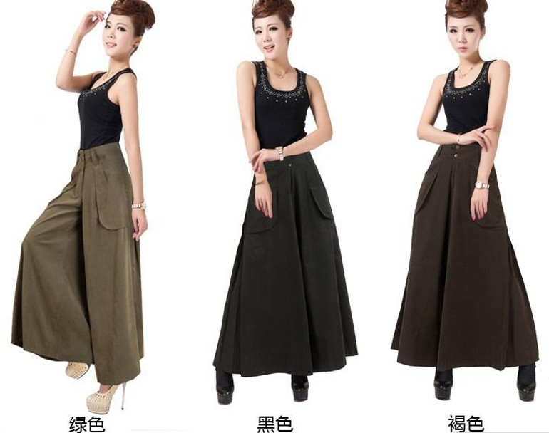 2017 new summer plus size culottes fashion wide leg pants women's full length trousers 2017 new summer plus size culottes fashion wide leg pants women's full length trousers