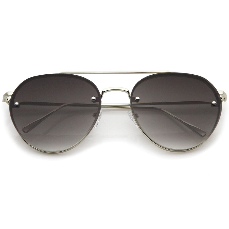 Retro Modern Rimless Aviator Sunglasses A839