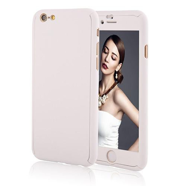2016 New Arrival Hybrid 360 Case Hard Ultra thin Capa Cover For fundas iPhone SE 5 5s 6 6S 6s Plus Phone Case + Tempered Glass