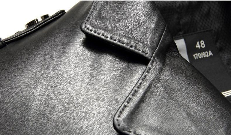 2016 new arrival autumn 100% real Leather Sheepskin trench coat men,Leather  jacket men