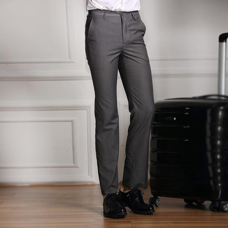2016 New Formal Wedding Men Suit Pants Fashion Slim Fit Casual Brand Business Blazer Straight Dress Trousers / Male Suit pants