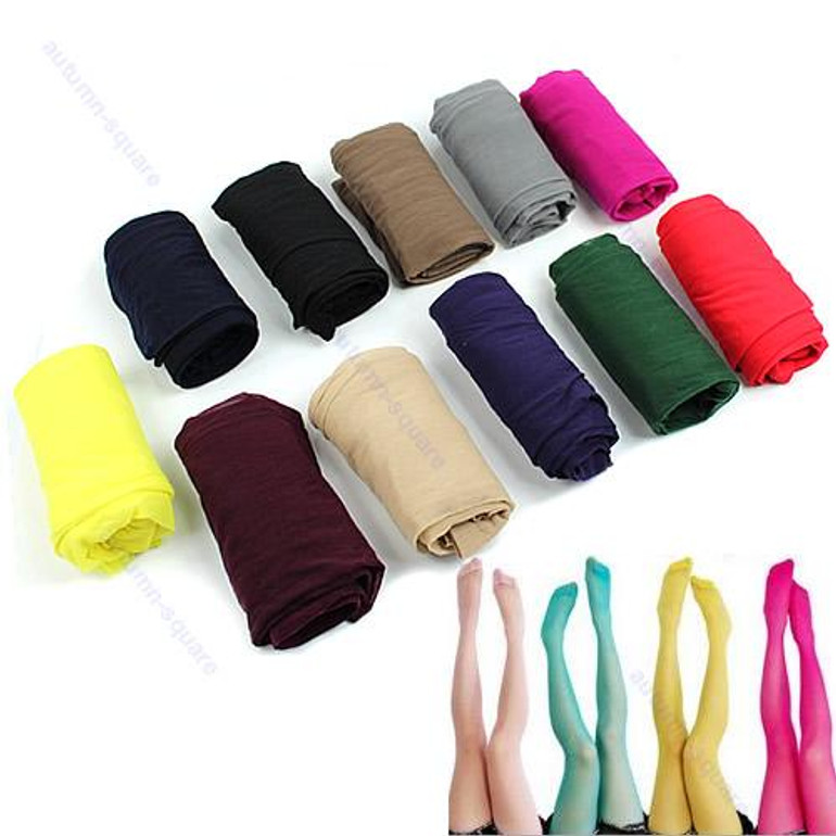 Candy Colors Fashion Sexy Women Thin Sheer Pantyhose Stockings Tights Hot Sale