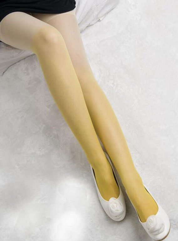 Candy Colorful Gradient Summer Stockings Women Strumpfhose Girl Tights Fashion Patchwork Ombre Hand Dye Thick Lolita Pantyhose