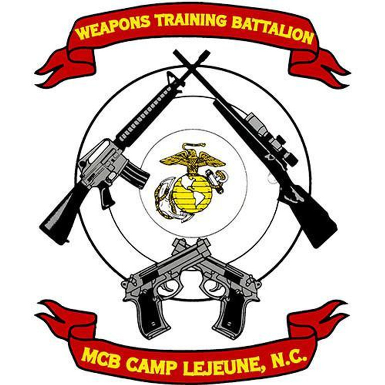 Camp Lejeune Weapons Training Battalion Clear Decal