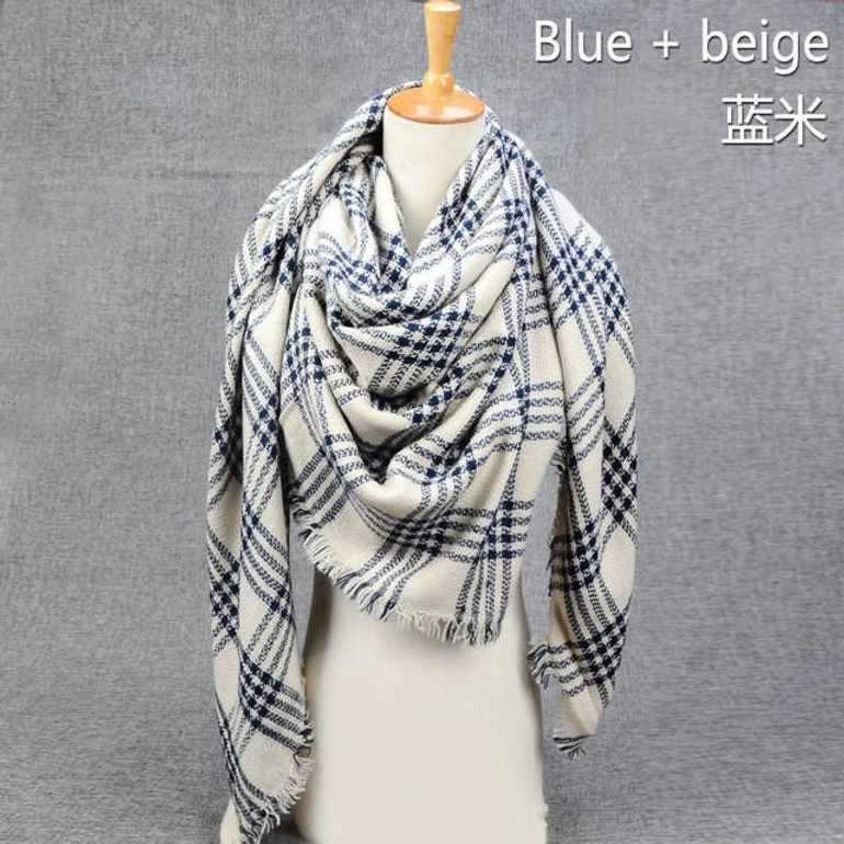 2017 blanket scarf Women Winter Plaid pashmina Cashmere foulard echarpe long Wool Scarf Women Shawls and Scarves Luxury brand