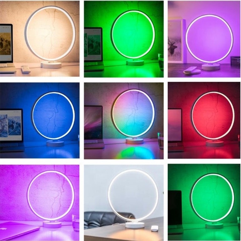 Modern Multicolor Dimmable 1 Ring LED Table Lamp