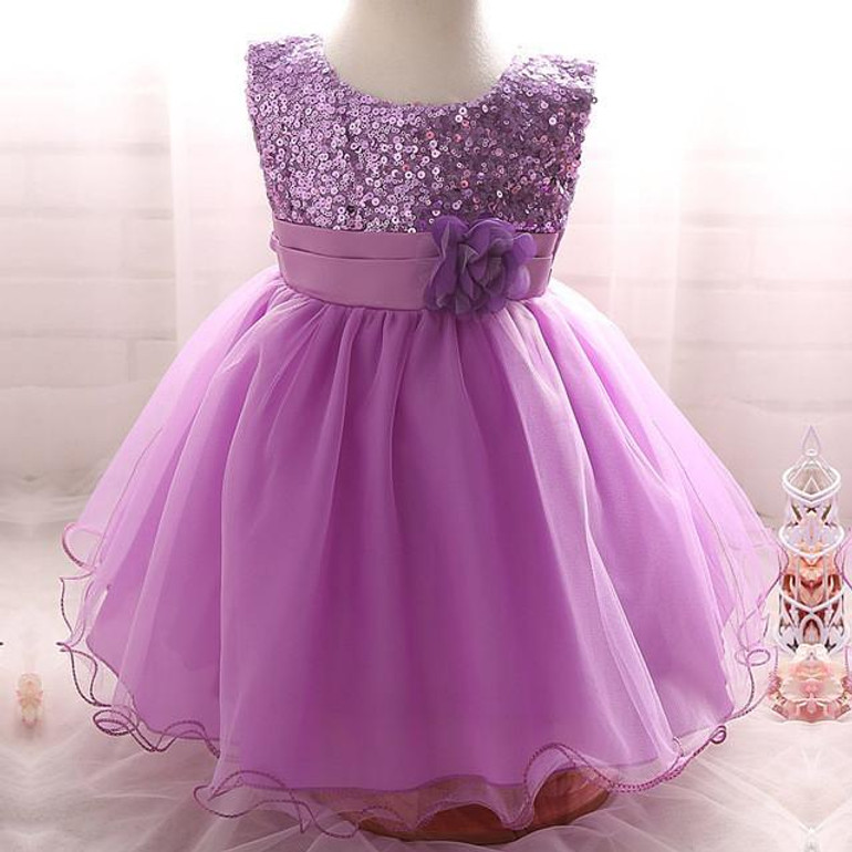 Elegant Baby Girl dress Wedding tutu girls dresses for 1 year birthday newborn kids infant dress princess Baptism girl clothes