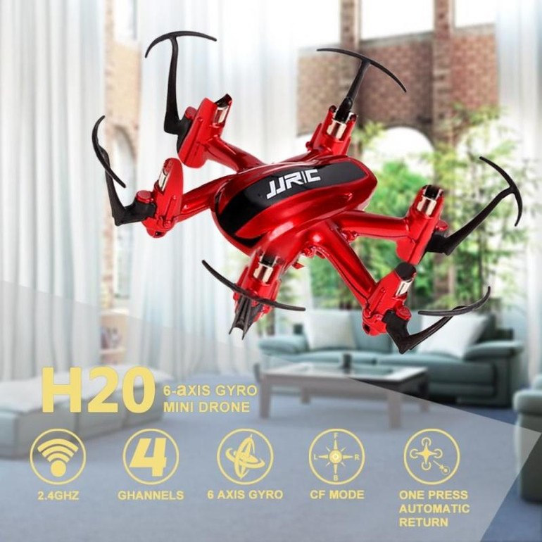 JJRC H20 Nano Hexacopter RC Mini Drone 2.4G 4CH 6-Axis Headless Mode RC Helicopter Gift Red