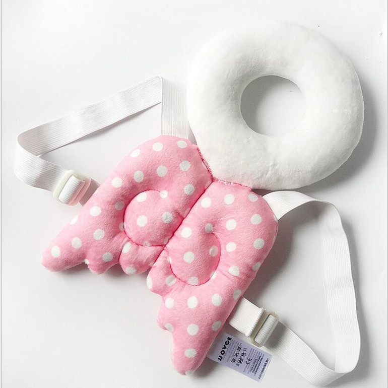 JJOVCE Baby Cute pillow Head protection pad Angel wings protect neck drop resistance cushion kids headrest