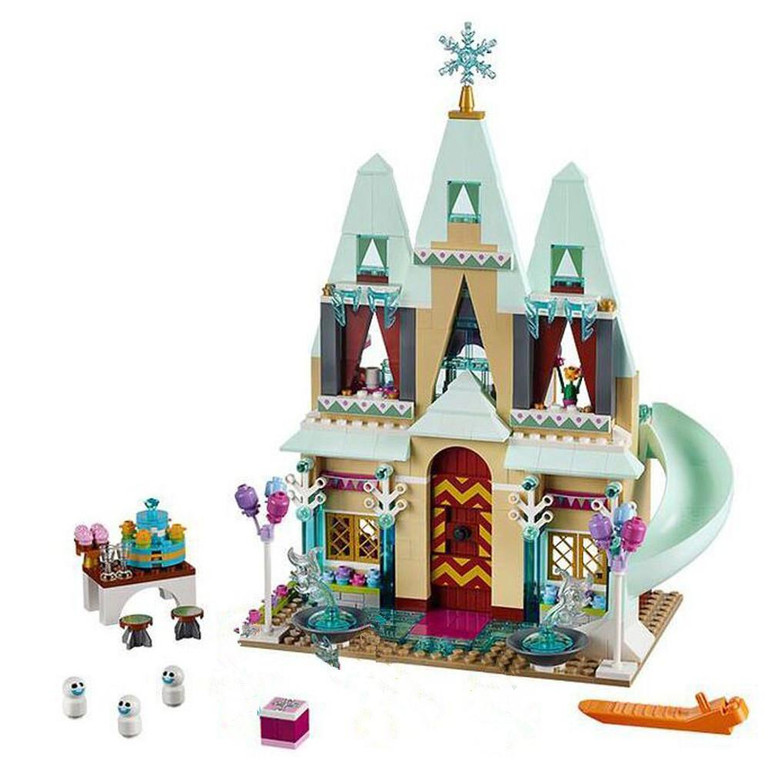 JG303 SY371 Arendelle Castle Building Blocks Princess Anna Elsa Buildable Figures Compatible with Blocks girls gift