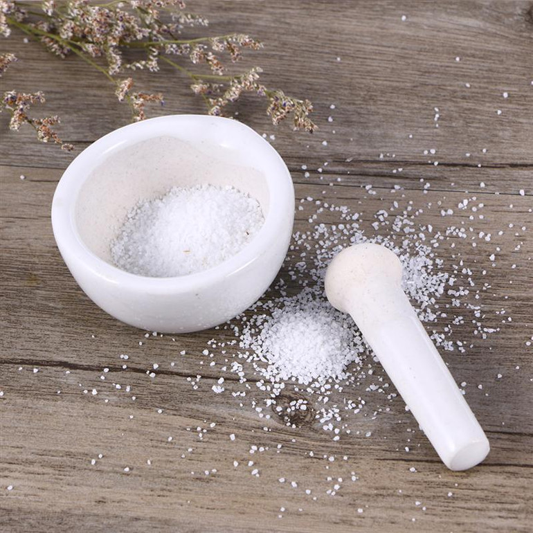 Porcelain Mortar And Pestle Pugging Pot Press Masher Grinders Mixing Grinding Bowl Hand Movement Tool (6CM)