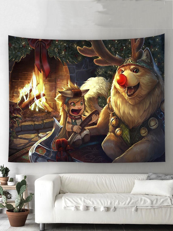 Popular Christmas Trees Santa Claus Blanket