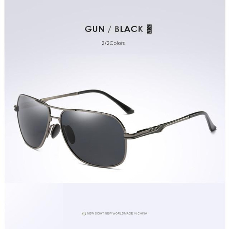 POLARSNOW 2017 Square Sunglasses Metal Frame Men Goggle Polarized Sun Glasses Brand Designer Safe Driving Eyewear Male Oculos