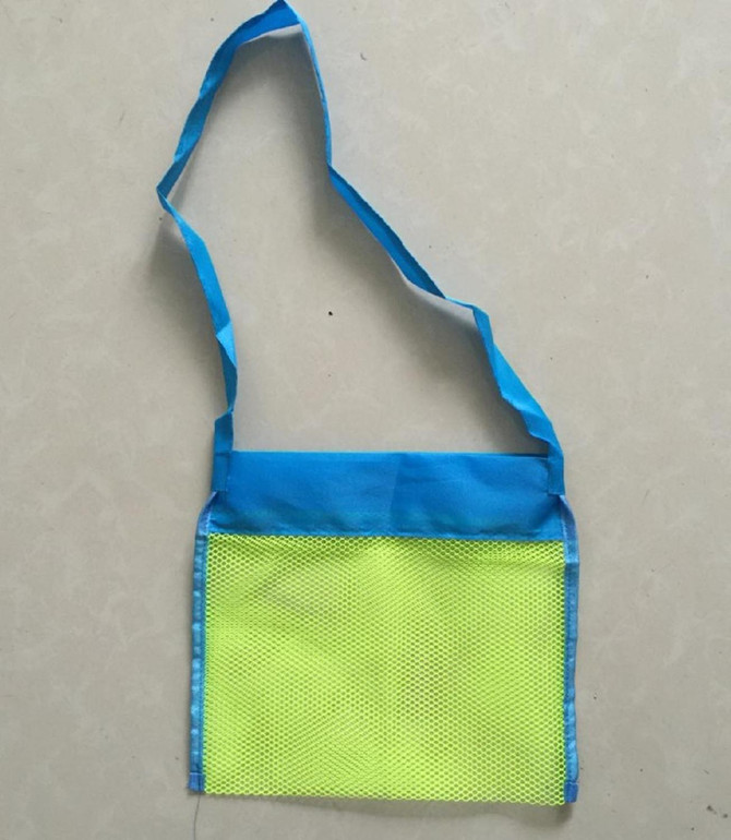 2 Size Children sand away beach mesh bag applied enduring kids beach indoor toy clothes towel plaything bag baby toy collection