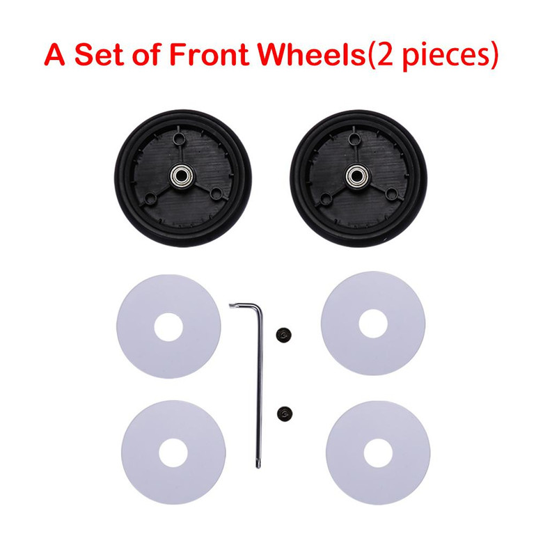 2 Pieces BBZ Pram Yoyo Baby Strollers Front Wheels Pushchair Back Rubber Wheel Kids Yoya Pram Stroller Accessories for Carriage