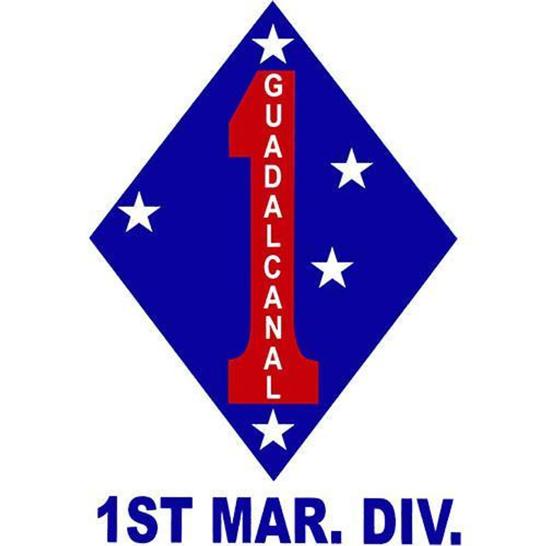 1st Marine Division Clear Decal