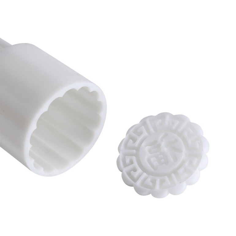 1Set Hand Pressure Moon Cake Cookies Mold DIY Tool With 6 Stamps Mid-autumn Festival forma de ABS para bolo