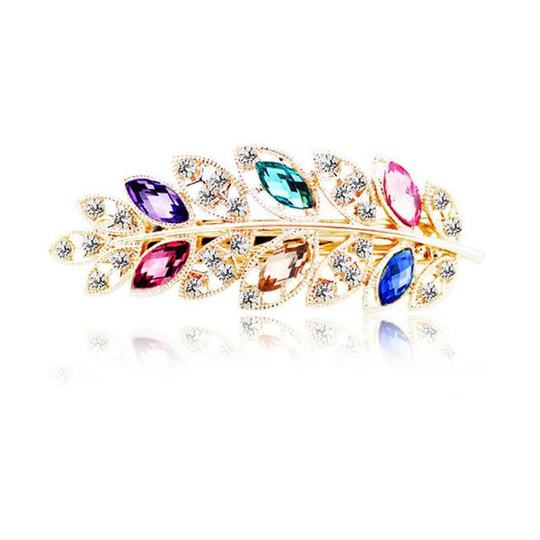 Sale Women Girl Fashion Charming Leaves Hair Grips Headwear Hairpin Hair Clip Accessories