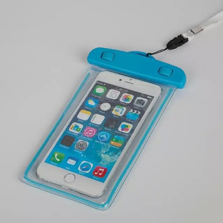 Universal waterproof phone bag case for iphone 6s transparent touchable Luminous dry bag phone cases for samsung galaxy s6 s5 S7