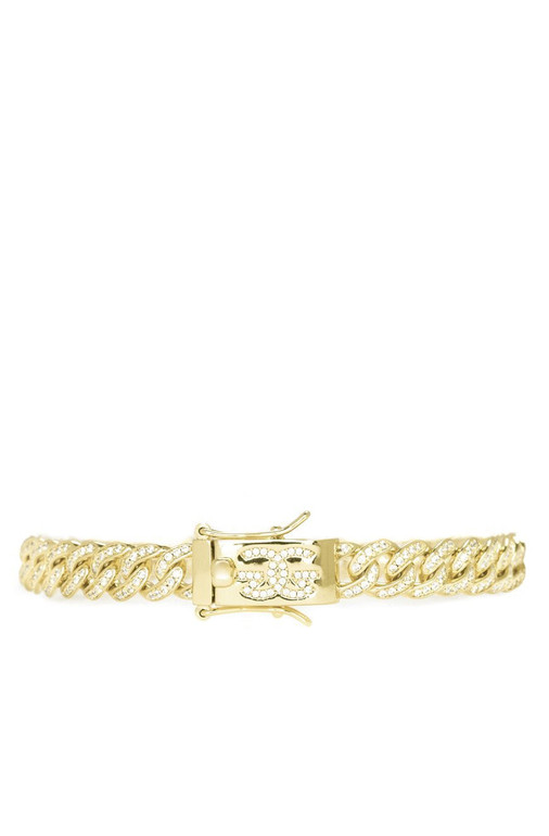 8mm Micro Diamond Cuban Link Bracelet *NEW*