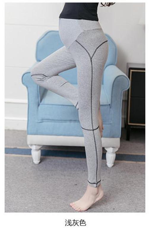 8608# Spring Autumn Fashion Maternity Legging Elastic Waist Belly Skinny Legging for Pregnant Women Pregnancy Yoga Casual Pants