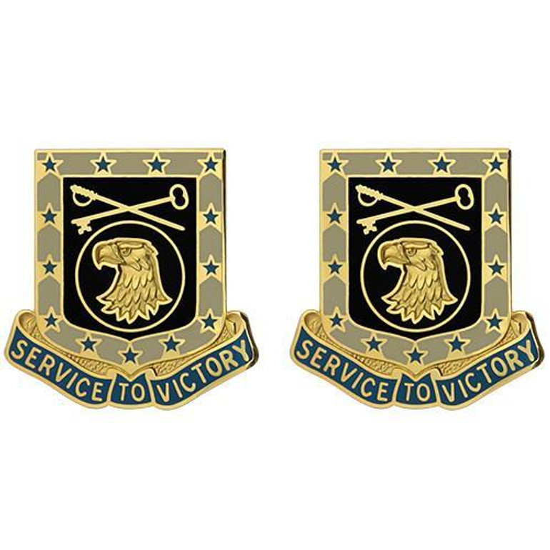 856th Quartermaster Battalion Unit Crest (Service to Victory)