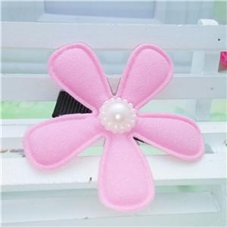 New 4 colors 5cm Floral Hairpins Cute Headwear Flower Clip Baby Hair Clips Children Hair Accessories Girls Floral Hair Clip
