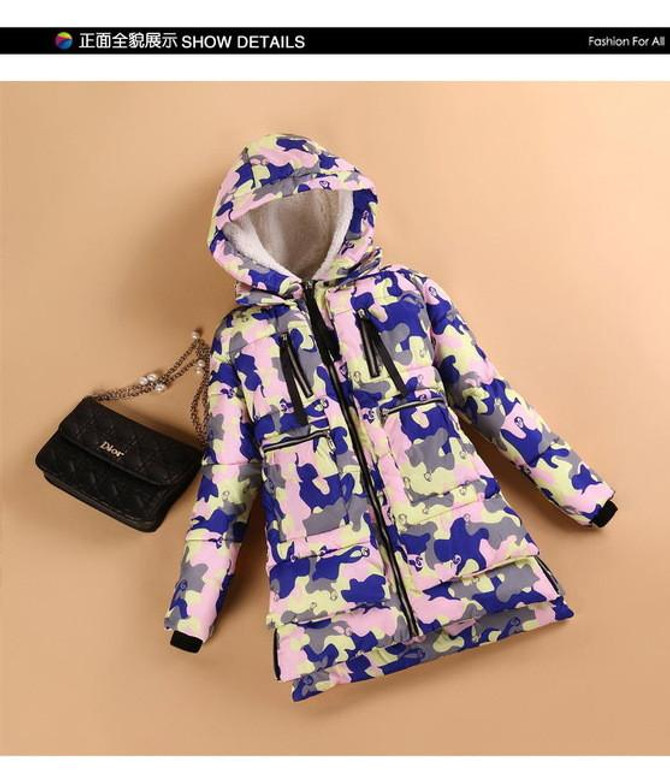New 2017 Winter Women Wadded Jacket Red Female Outerwear Plus Size 3XL Thickening Casual Down Cotton Wadded Coat Women Parkas