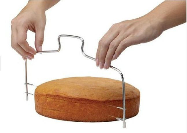 New Double Line Adjustable Stainless Steel Metal Cake Cut Tools Cake Slicer Device Decorating Mold Bakeware Kitchen Cooking Tool