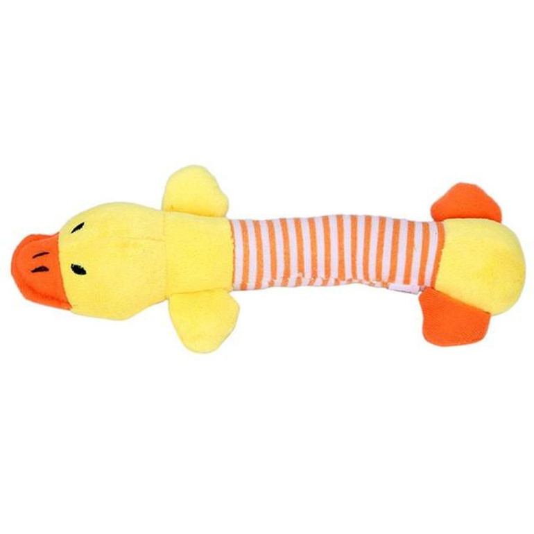 New Dog Toys Pet Puppy Chew Squeaker Squeaky Plush Sound Duck Pig Elephant For Dog Toys Knot Rope 3 Designs