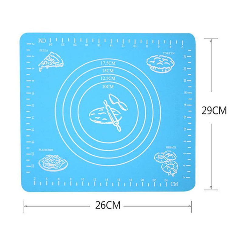 Non-Stick Silicone Mat Kneading Dough Sheet pad with scales,Rolling Dough Pastry Pasta Cooking Tools Kitchen Accessories 2O94