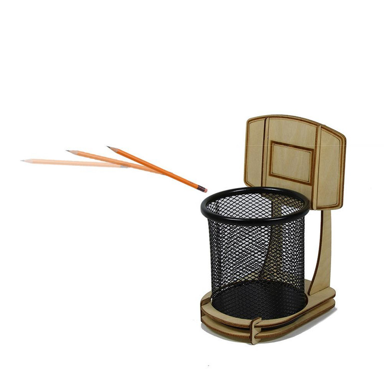 DIY Office Basketball Stand Pen Holder Pencil Holder Table Decoration For Basketball Fans