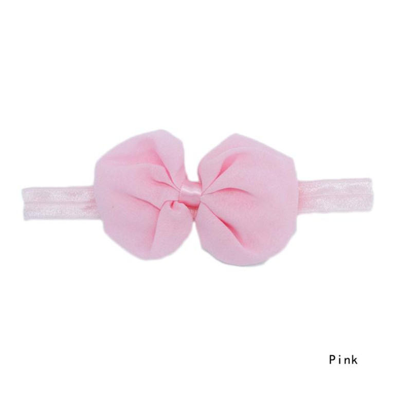 DIY Kids Big Ribbon Bow Bowknot Headbands Elastic Hair Bands Hair Ties Hair Accessories Chiffon Bowknot Headbands Girls Gifts