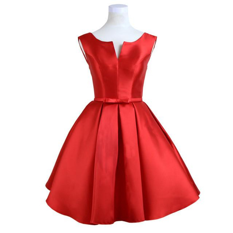 Red Mini Cocktail Dresses Party Short Prom Dress 2017 Girl Graduation Gowns Cheap Coral Color Nude Cocktail Vestidos CourteGQ701