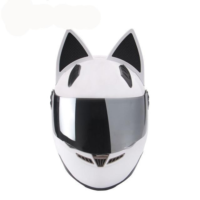 Motorcycle helmet women black cat full face fashion helmets funny gift