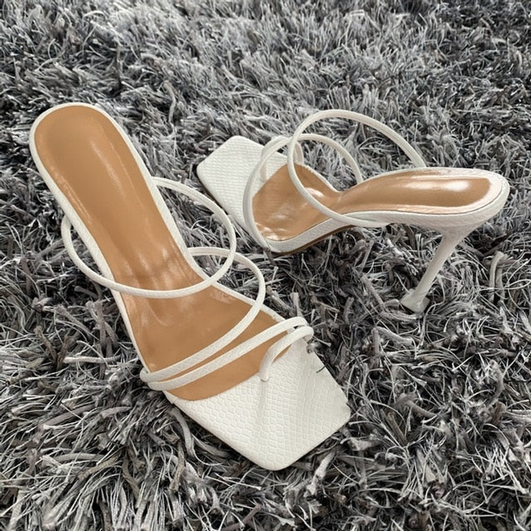 Valentina Snake Print Sandal