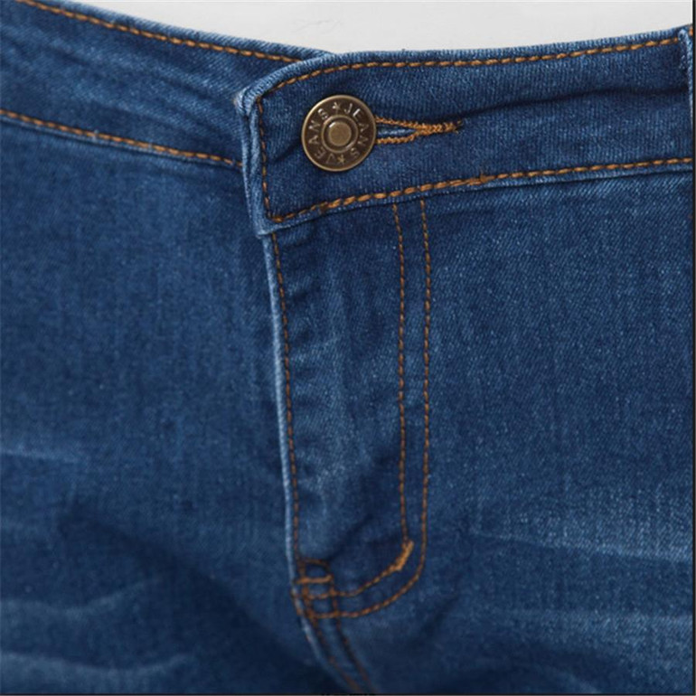 Hot Sale Push Up Jeans Woman Pencil Pants Vintage High Waist Jeans Women Casual Stretch Skinny Jeans Femme light blue