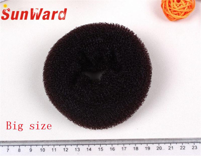 Stylish 3 Pcs Sponge Women Hair Bun Ring Donut Shaper Hair Styler Maker for Girl 3 Sizes Elastic Hairbands